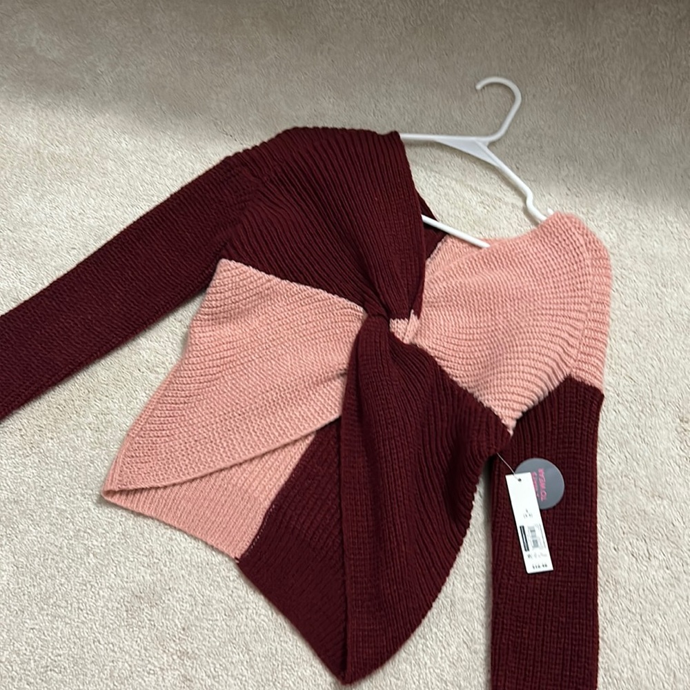 Pink and Maroon cardigan